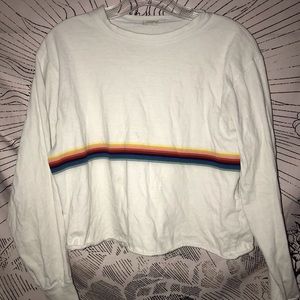 brandy melville rainbow crop top